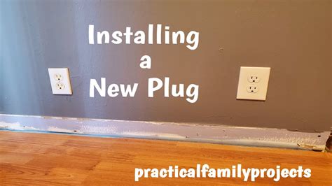 relocate an electrical outlet